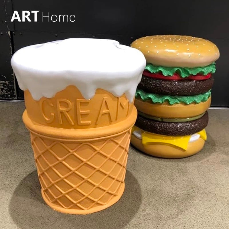 CreamCone Stool