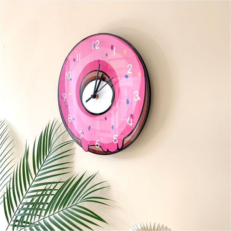 Strawberry Donut Wall Clock